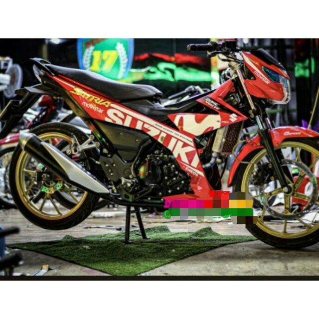 Tem rời Satria movistar đỏ trắng