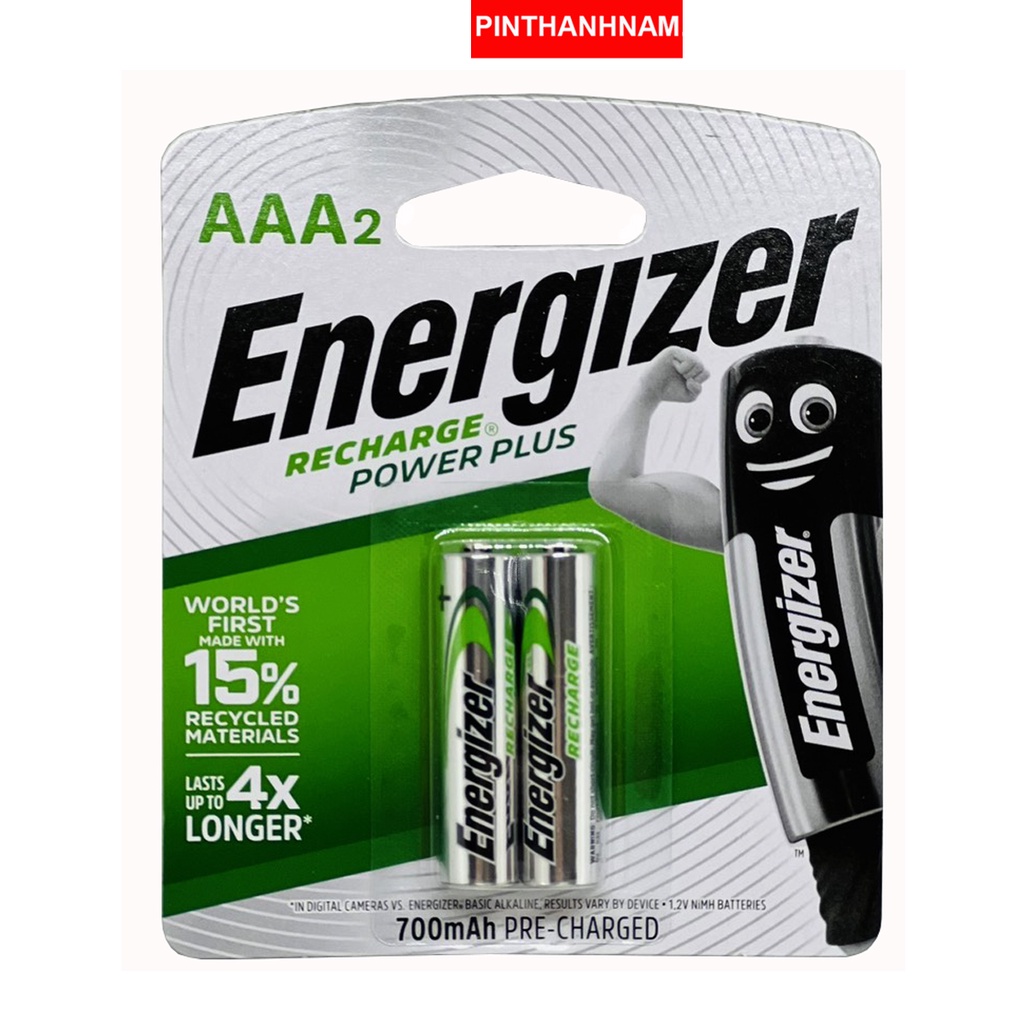 Pin sạc AAA Energizer 700mAh vỉ 2 viên chính hãng