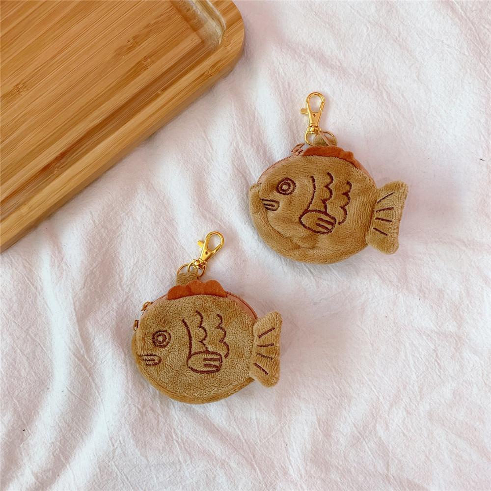 Ví Đựng Tai Nghe / Tiền Xu / Móc Khóa Hình Cá Thời Trang