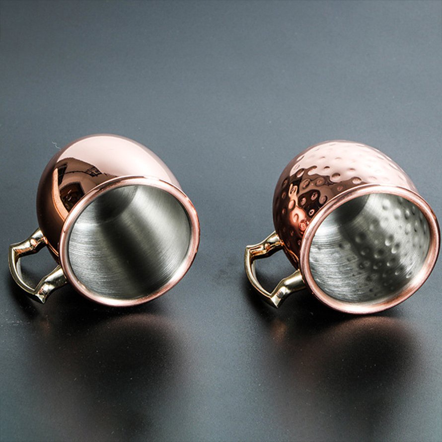 60ml Mini Hammered Moscow Mule Mug Espresso Mugs Shot Glasses Dễ thương 2oz Mugs