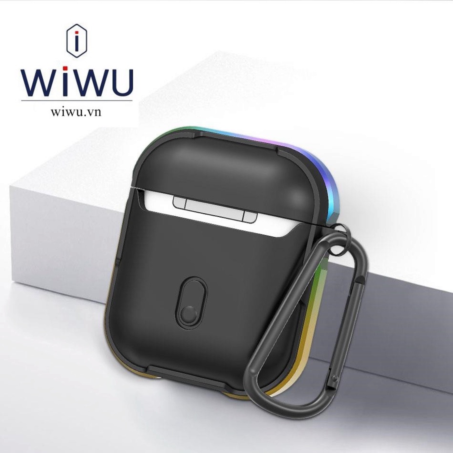 WIWU DEFENSE CASE Ap-pleAir-pods Gen 1 / Gen 2.  Ốp viền kim loại chống sốc cho Air-pod cao cấp chính hãng WIWU. VN