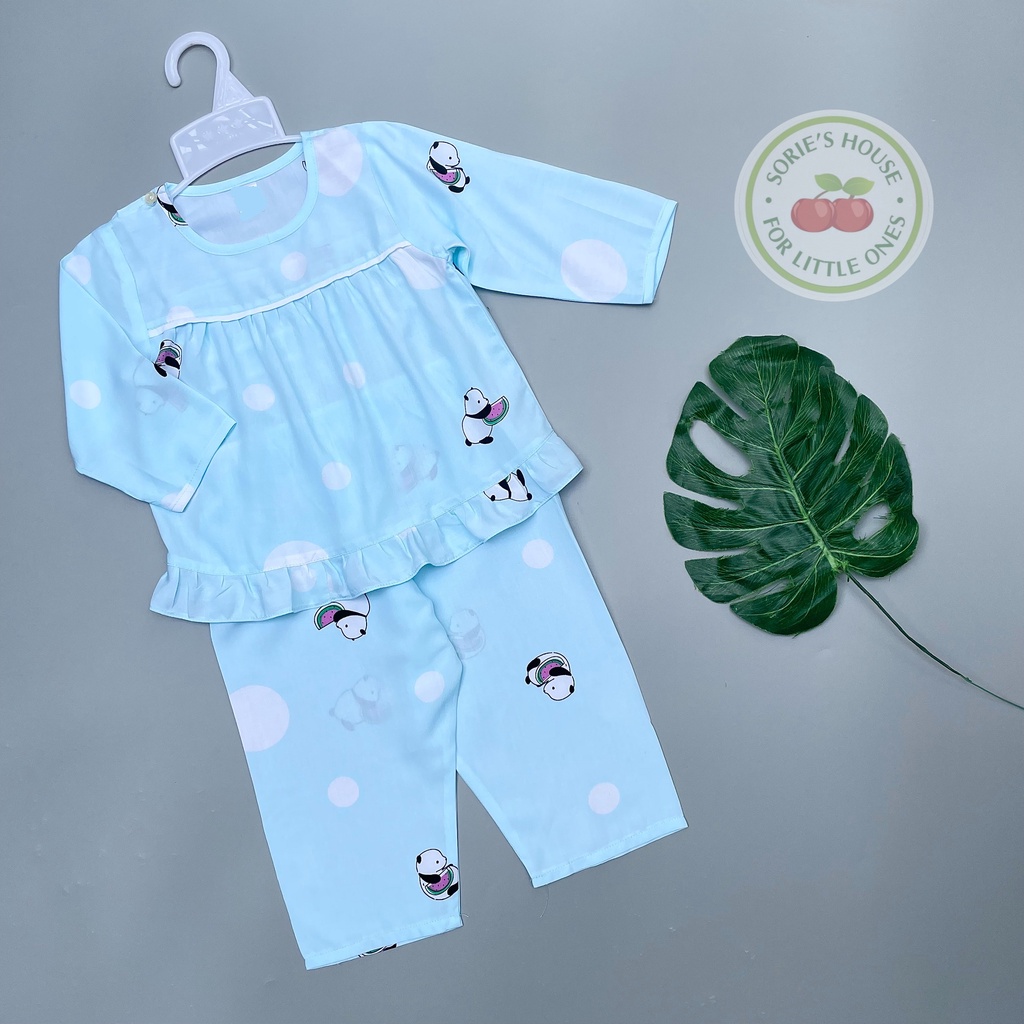 Bộ tole/bộ lanh DÀI mặc nhà bé gái