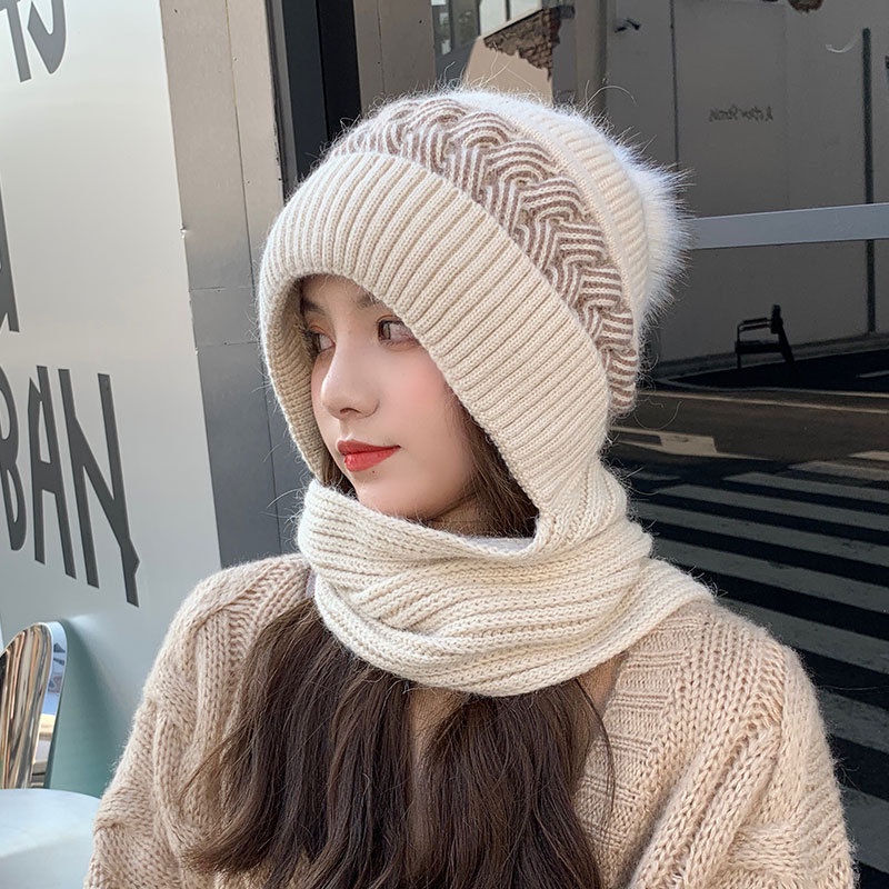 Korean style winter warm woolen hat for women
