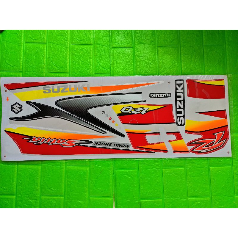 Bộ tem Satria 2006 màu trắng đỏ hàng Thái