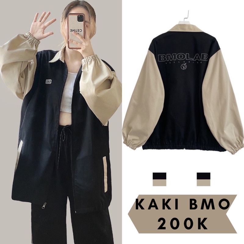 Áo Khoác Bomber BMO LAB Jacket Vải Kaki Dày Dặn Ulzzang  Nam nữ Unisex  Julystoree