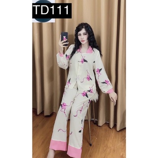 Set Đồ Bộ Nữ Pijama Tiểu Thư Tay Lửng Phối Kiểu Cực Xinh Xắn Đáng Yêu