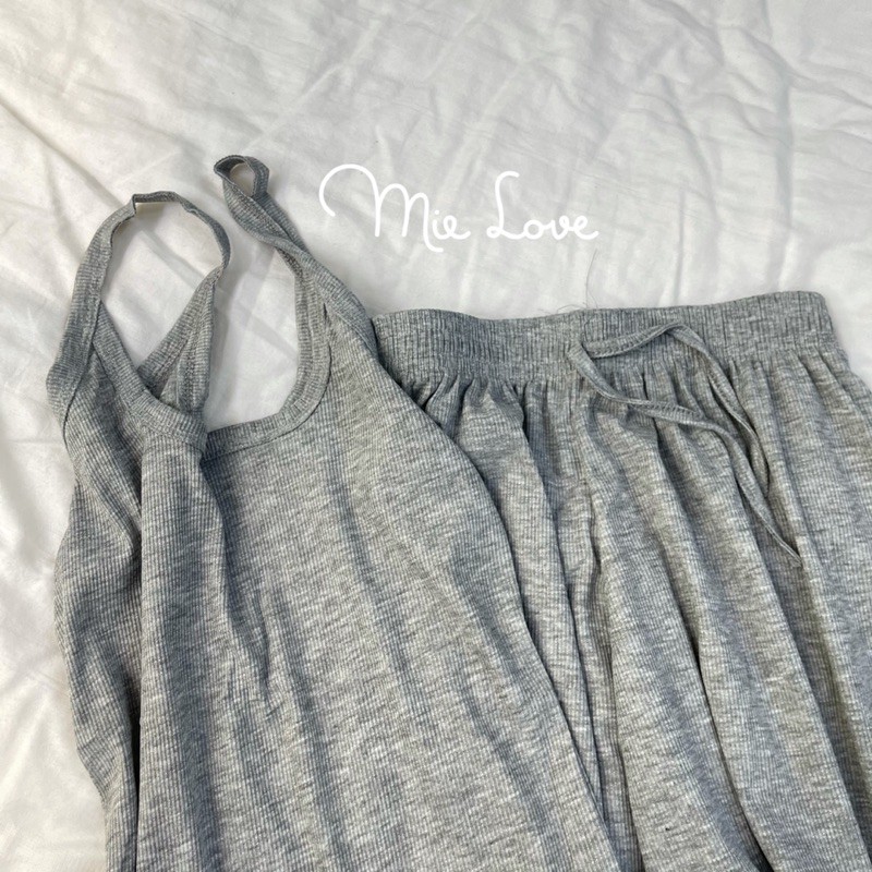 BỘ NGỦ HAI DÂY NỮ COTTON MIE LOVE