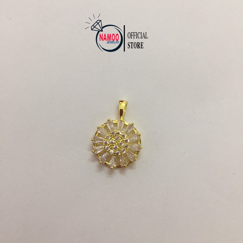 Vòng Cổ Mạ Vàng Cao Cấp, Mặt Dây Chuyền Nữ Đính Đá V508 Namoo Jewelry