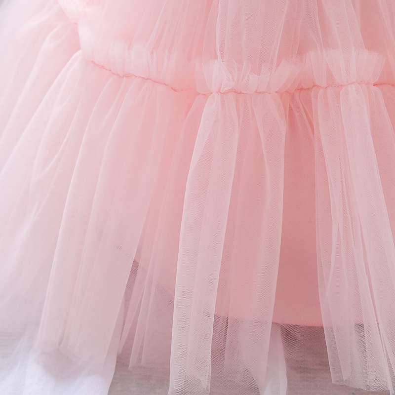 Đầm Công Chúa Phối Ren Đính Nơ Thời Trang Mùa Hè Cho Bé Gái 1 Tuổi 0-5 Tuổi L2066XZ