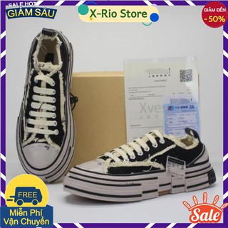[FREE SHIP-HÀNG QUẢNG CHÂU]  giày thể thao sneaker  XVESSEL  đế gỗ màu đen trắng 1.1. X-Rio Store