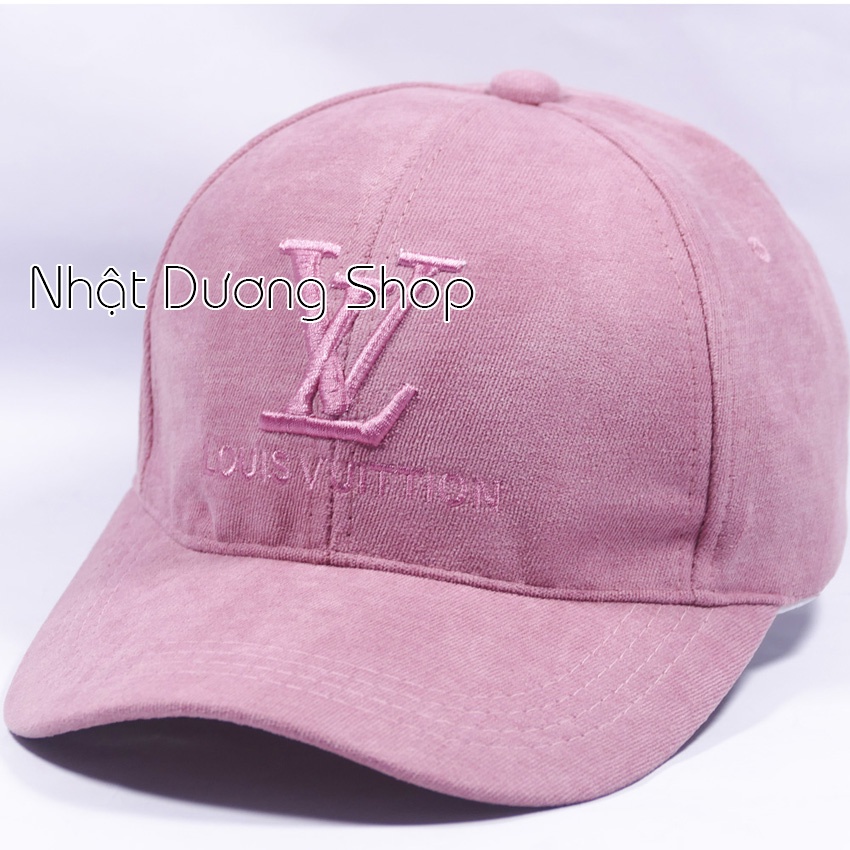 Mũ lưỡi trai ❤️ Nón kết thêu hình chữ L..V Louis VuiTTion chất liệu nhung cao cấp form unisex nam nữ