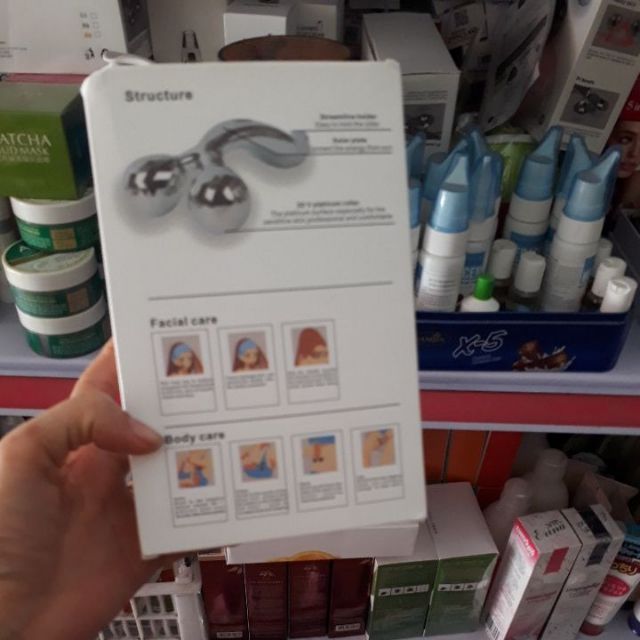 Cây lăn massager mặt 3D