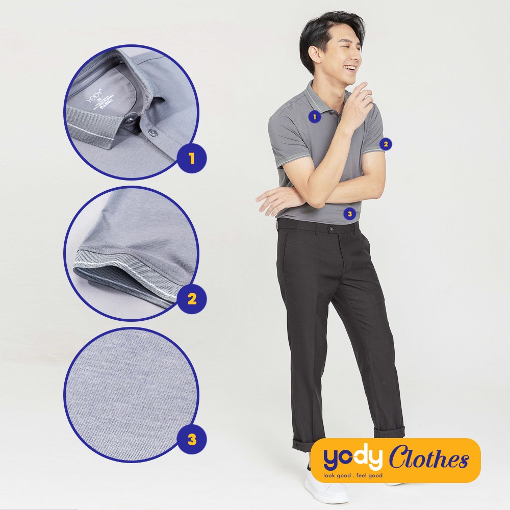 [Mã WABRYD221 giảm 10% đơn 250K] Áo thun polo nam YODY cổ bẻ chất vải cotton pima cao cấp mềm mịn APM3013 | BigBuy360 - bigbuy360.vn