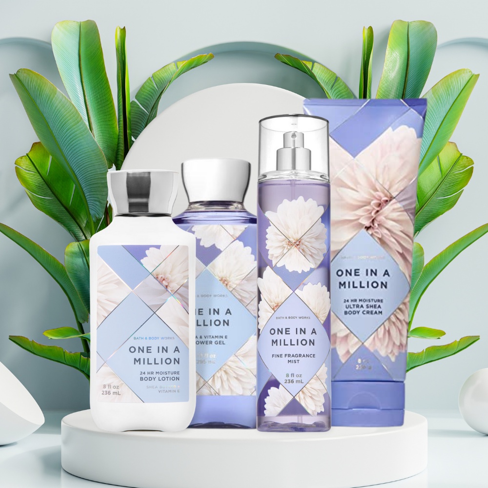 Xịt Thơm Toàn Thân Body Mist Bath & Body Works - ONE IN A MILLION - Hương Hoa Nhài Nồng Ấm Chai 236ml