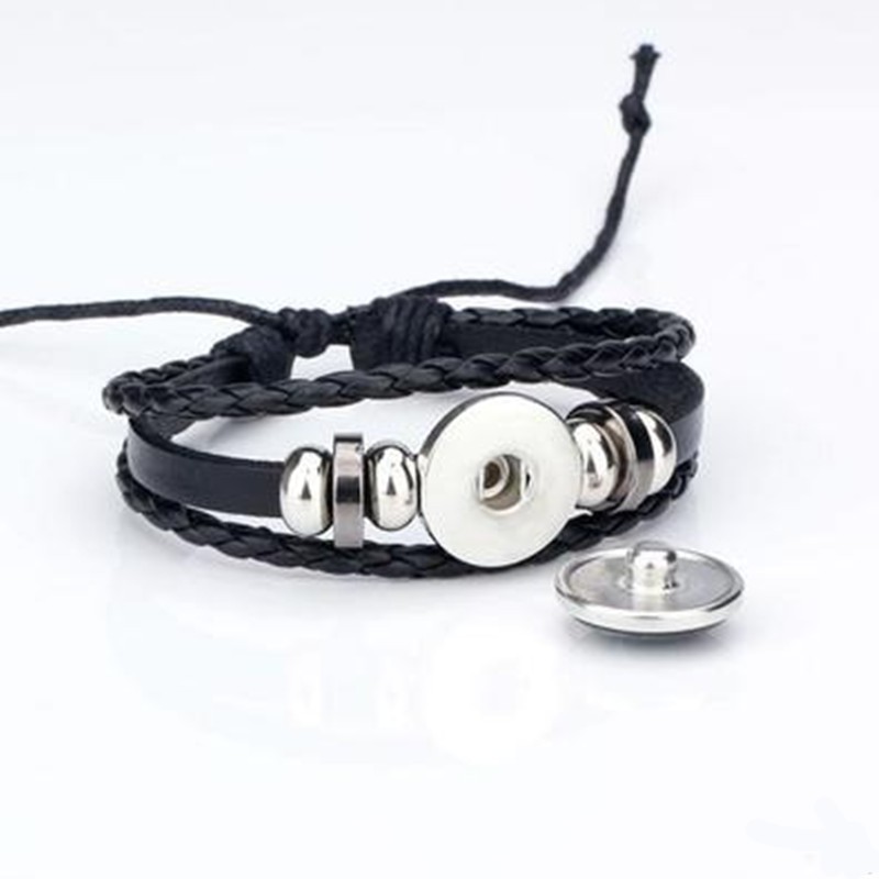 Vòng tay dây bện phối mặt đá hình biểu tượng 12 chòm sao tùy chọn thiết kế độc đáo thời trang