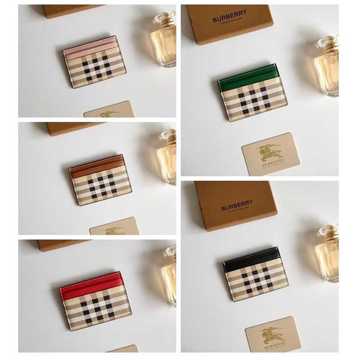 Ví Da Gập Burberry Đựng Tiền, Thẻ Cho Nam Và Nữ