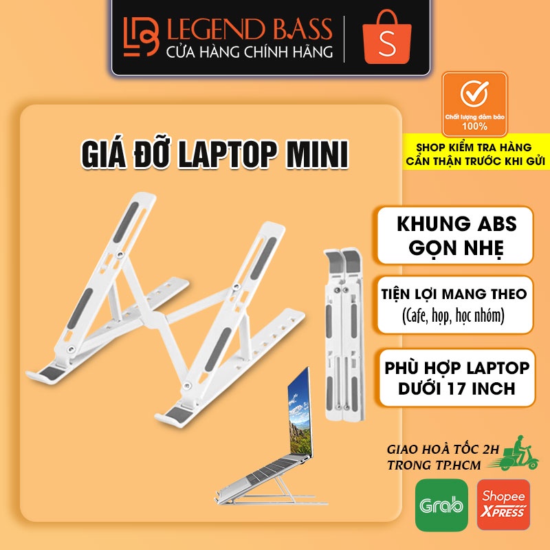 Giá Đỡ Tản Nhiệt Laptop Mini Khung ABS, Giá Kê Máy Tính Nhỏ Gọn Bỏ Túi Giá Rẻ Có Thể Gấp Lại Cho Dân Văn Phòng Sinh Viên