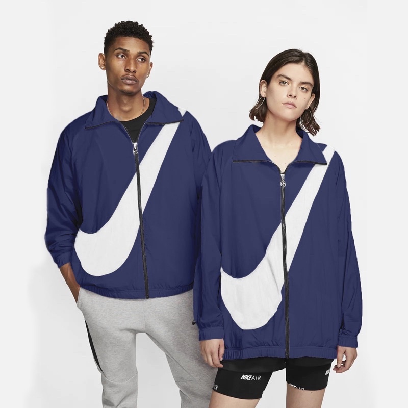 Áo Khoác Gió Nike Sportswear Big Swoosh Woven Jacket Xanh