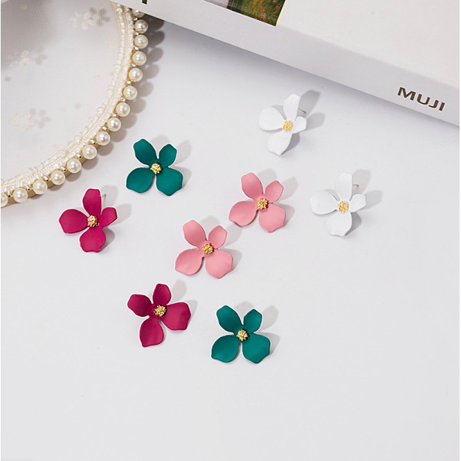 Bông tai nữ Hàn Quốc sành điệu thời trang cá tính trẻ trung khuyên tai hoa tai cho nữ