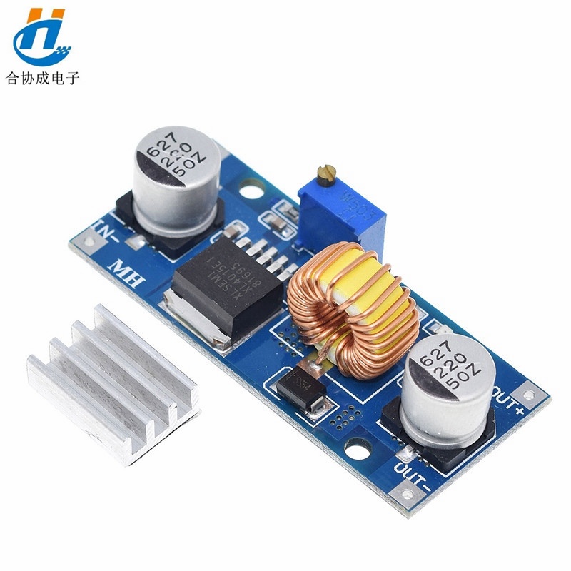 Mô Đun Hạ Áp 5A XL4015 DC-DC 4-38V Sang 1.25-36V 24V 12V 9V 5V