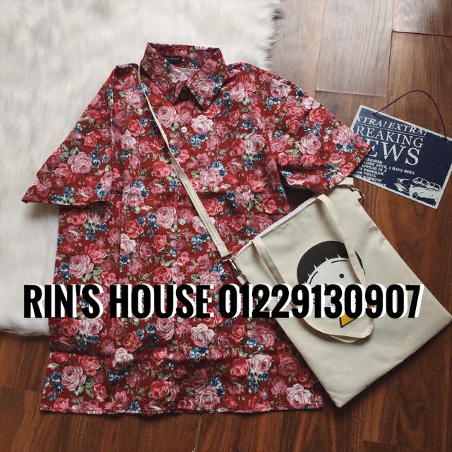 Áo sơ mi hoạ tiết vintage