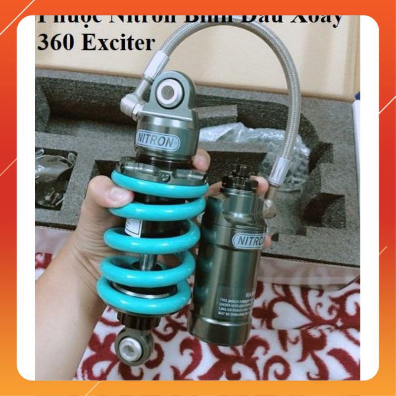 Phuộc Nitron bình dầu xoay 360 độ Exciter150