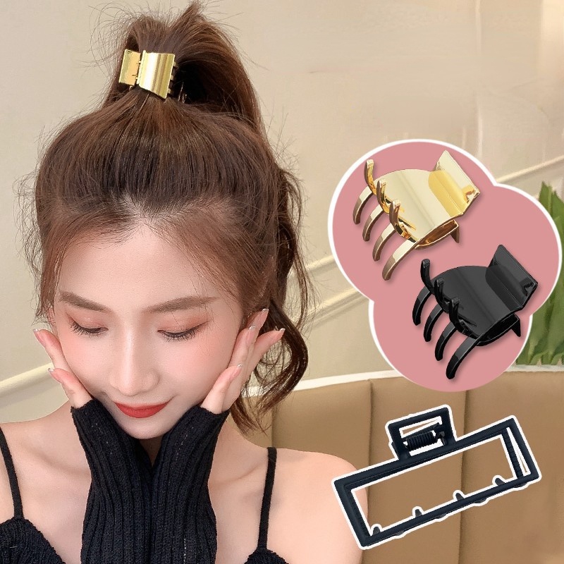 Kẹp Tóc Kim Loại Chống Chảy Xệ Hình Cá Mập Nhỏ Dành Cho Nữ