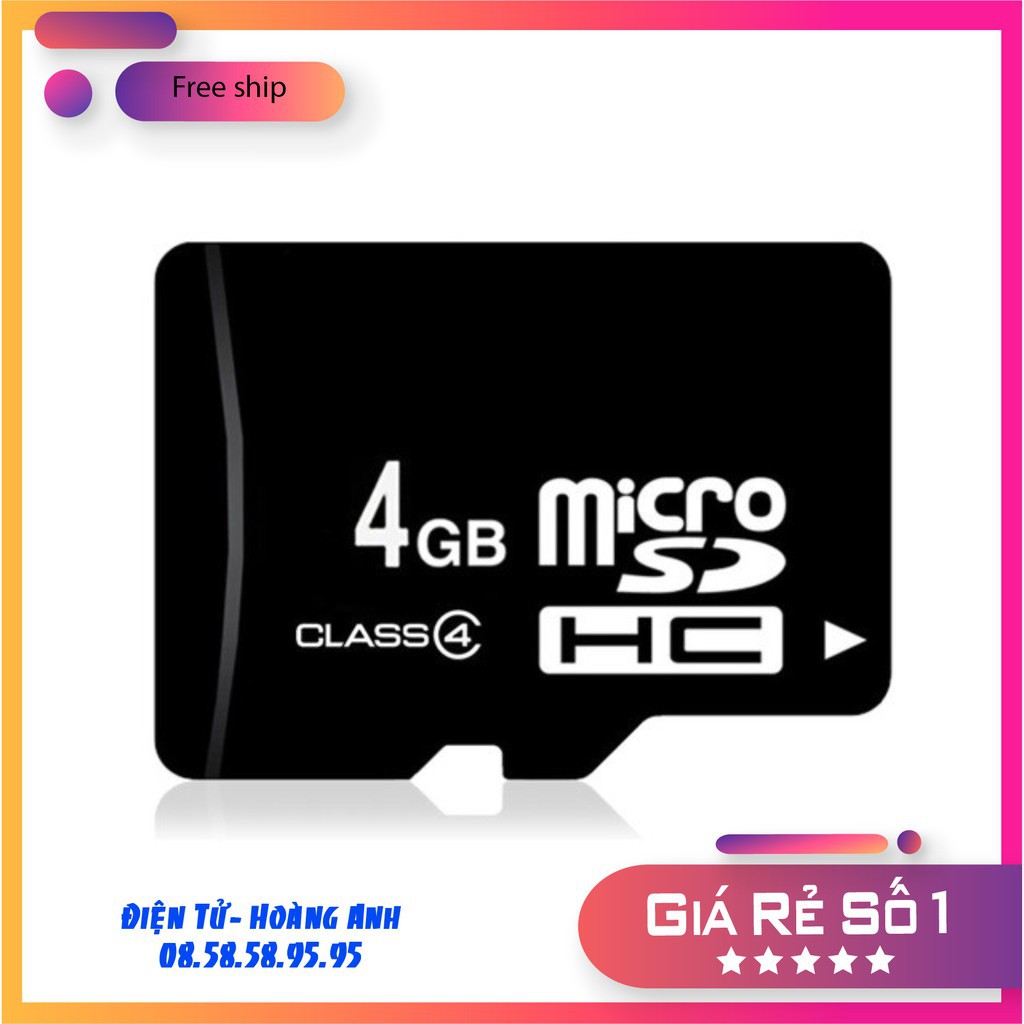 Thẻ nhớ 32GB – 16GB – 8GB – 4GB – 2GB class 10 Micro SDHC gắn điện thoại, loa, tai nghe