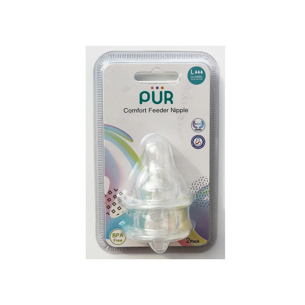 Vỉ 2 núm cho bình cổ thường Pur Comfort Feeder