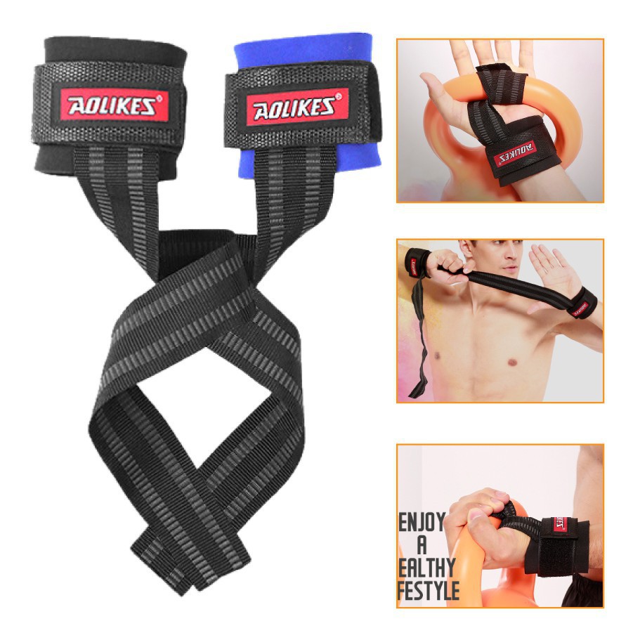 Dây kéo Lưng Tập Thể Hình, Lifting Straps Hỗ Trợ Tập Gym (Đôi)