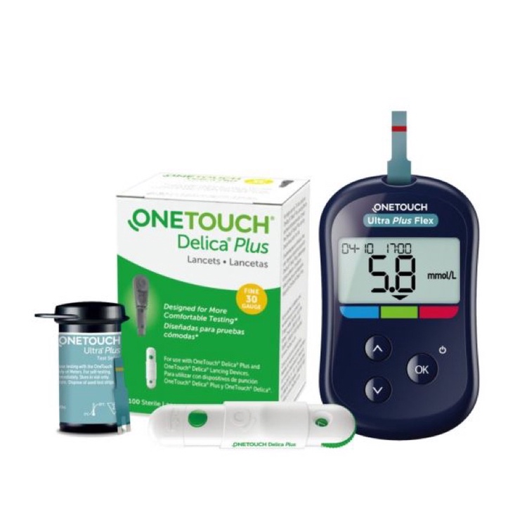 MÁY ĐO ĐƯỜNG HUYẾT ONETOUCH ULTRAL PLUS PLEX made in Thuỵ Sĩ