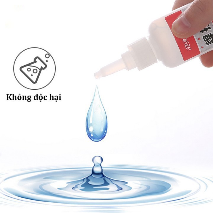 2 LỌ Keo Dán Siêu Dính Đa Năng Mọi Chất Liệu Cực Mạnh - Dán Gỗ, Kính, Kim Loại, Gốm Sứ, Nhựa