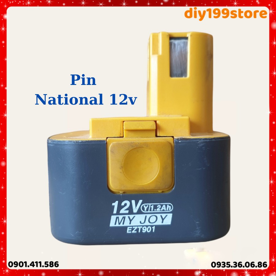 Pin máy khoan National 12v 4ah