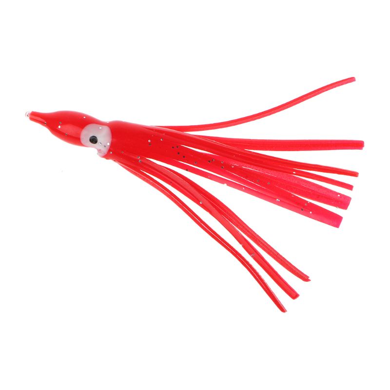 Set 10 Mồi Câu Cá Giả Hình Mực Mềm Bằng Nhựa
