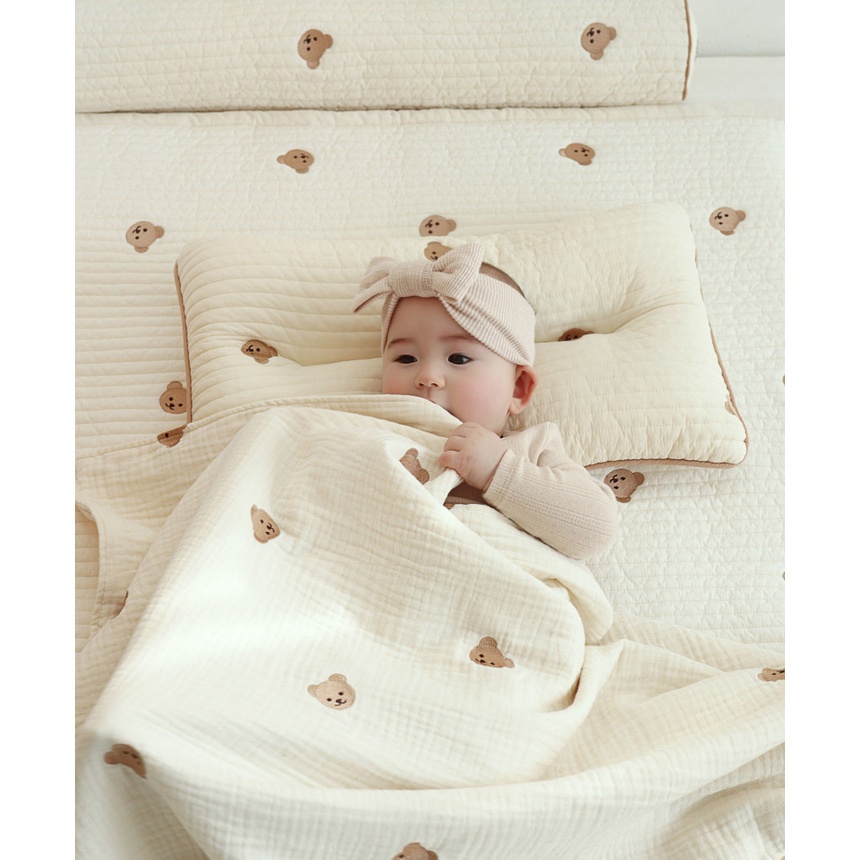 Chăn Cotton Sáu Lớp Mỏng Phong Cách Hàn Quốc Dành Cho Bé