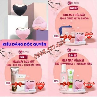 Combo Máy Rửa Mặt Cao Cấp Laco Luxury Chính Hãng