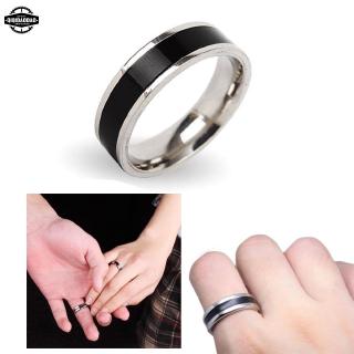 Nhẫn Thép Không Gỉ Xi Mạ Bạc 6mm