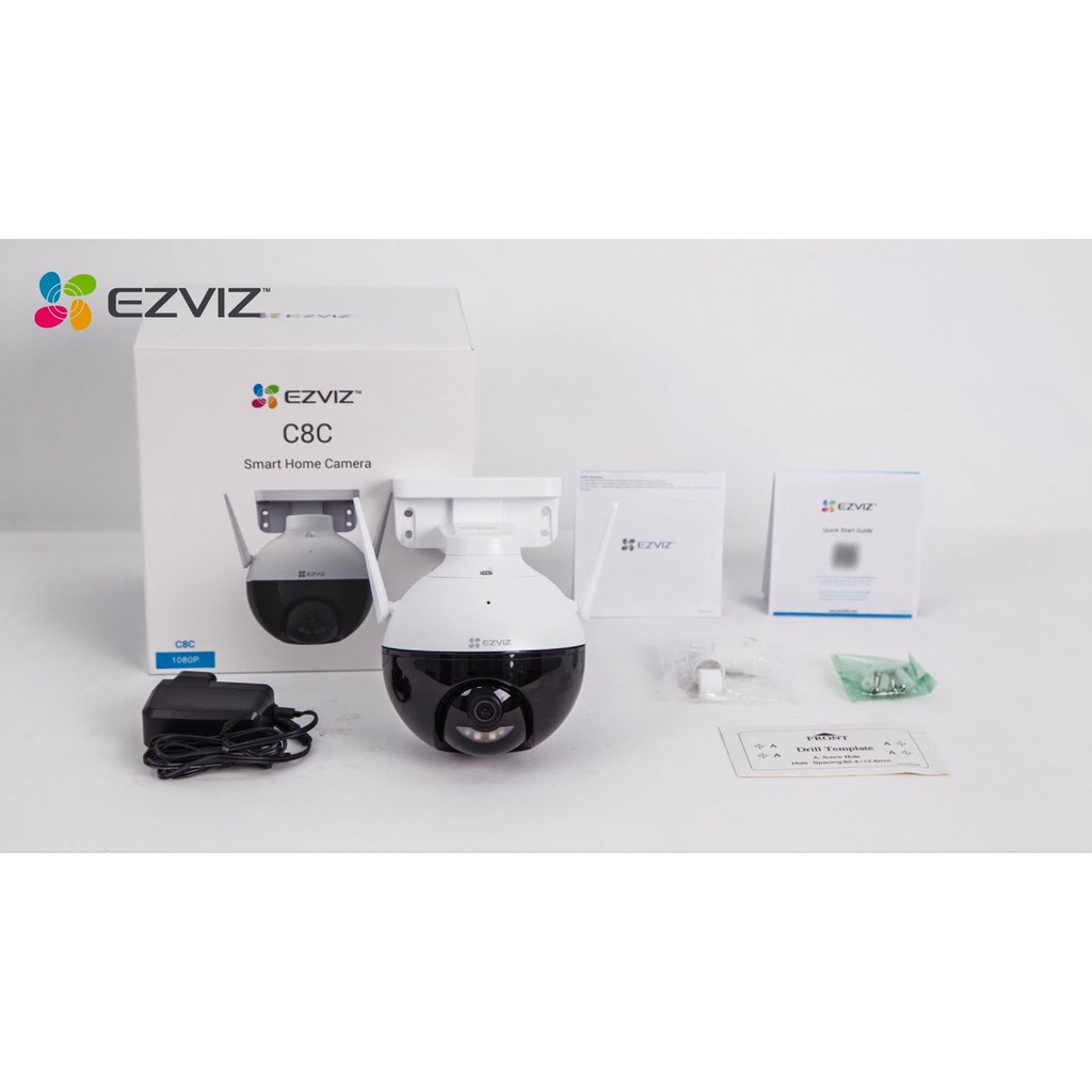 Camera Wifi Ezviz C8C 1080P FHD, Camera ngoài trời có khả năng xoay, Tích hợp AI