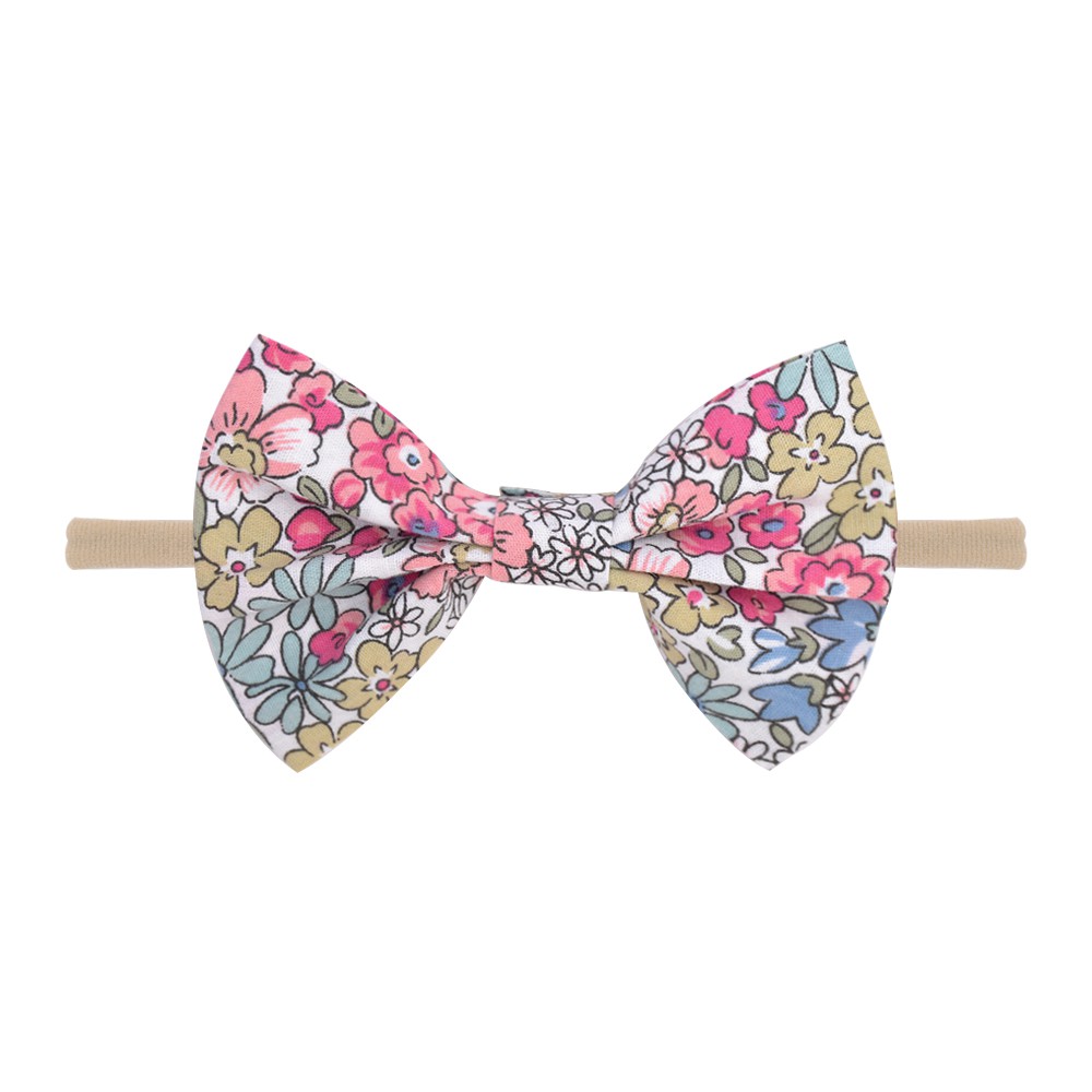 Băng đô KIDSBOWS đính nơ in hoa xinh xắn cho bé gái