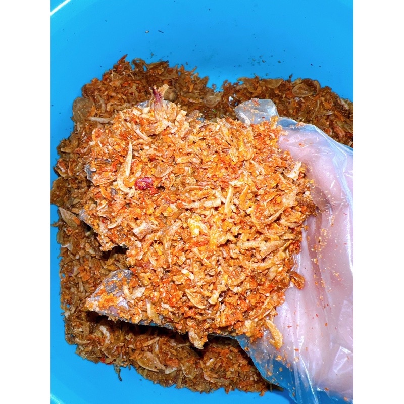 Muối ruốc hành phi nguyên chất không trộn bột, giòn thơm