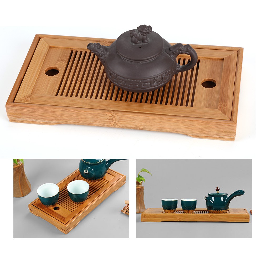 Khay trà tre Bàn phục vụ trà Gongfu Trung Quốc mini cho phòng trà tại nhà văn phòng