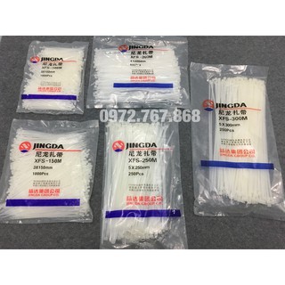 Dây thít dây lạt nhựa JINGDA dẻo dai, bền bỉ, chịu lực (Đen & Trắng)