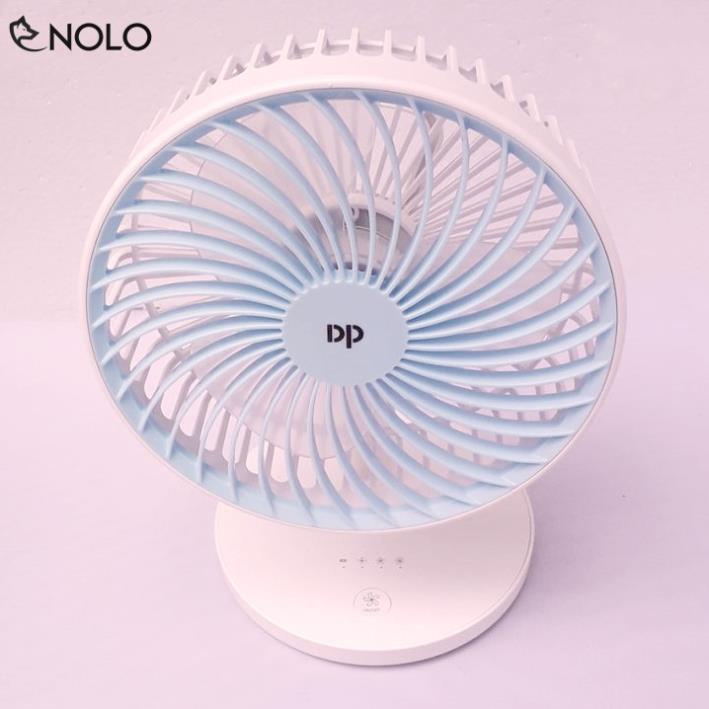 Quạt Sạc Để Bàn Mini DP Model M7625 3 Tốc Độ Gió Dung Lượng Pin 1500mah Dùng Lâu