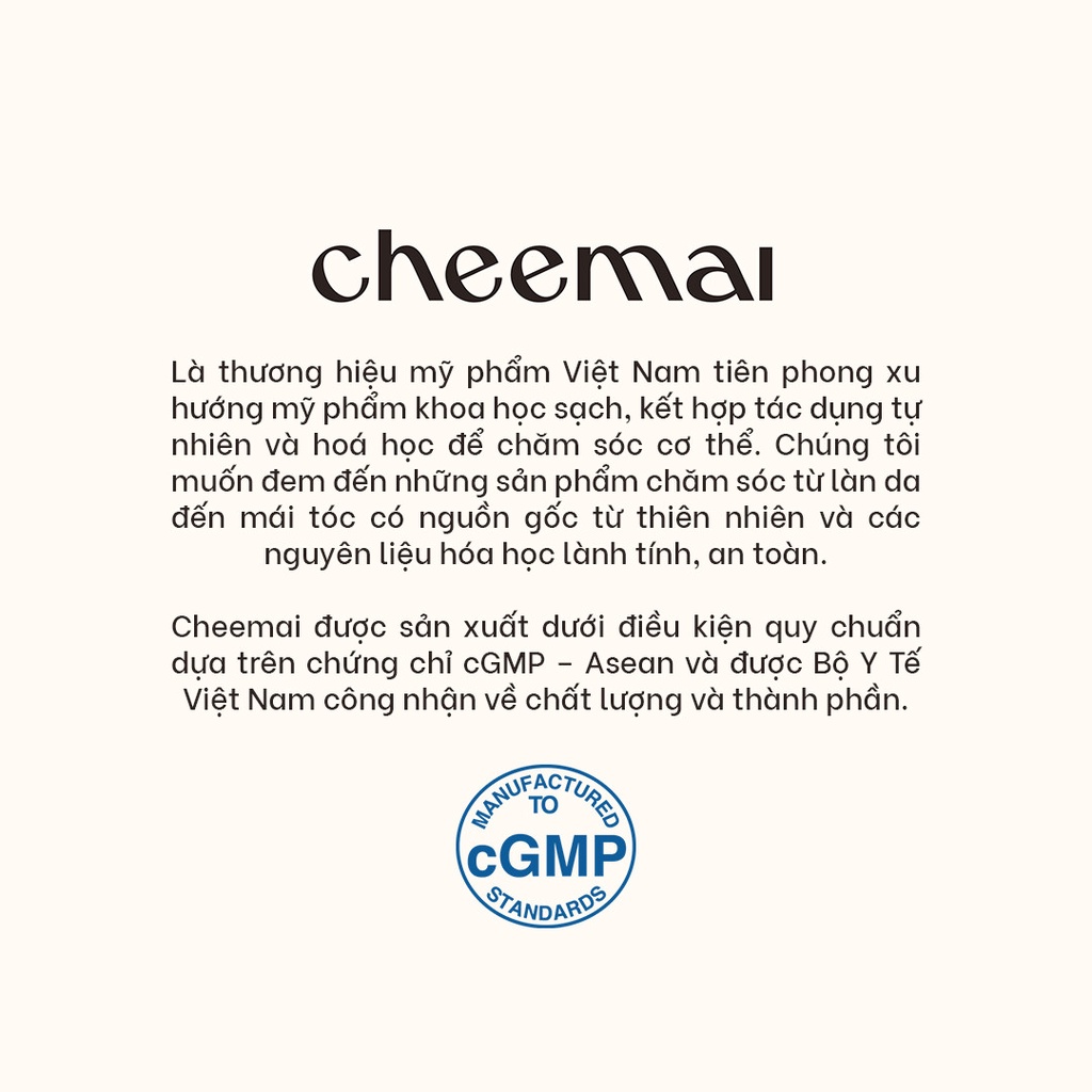 Sữa tắm AHA tẩy da chết hương cam sả, dưỡng ẩm, tăng độ đàn hồi, làm thoáng lỗ chân lông - Mịn Màng CHEEMAI Việt Nam