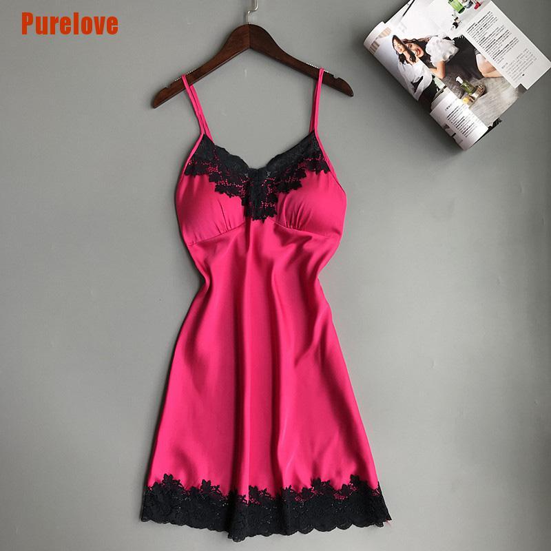 Đầm Ngủ Hai Dây Có Mút Nâng Ngực Quyến Rũ Cho Nữ