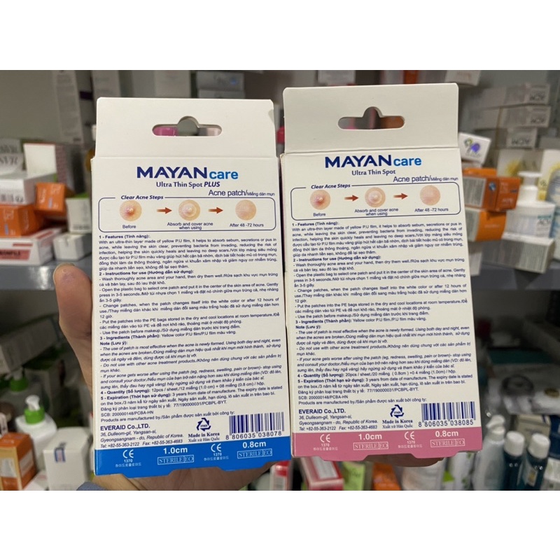 Miếng dán mụn Mayan Care Ultra Thin Spot - Dalieu24h