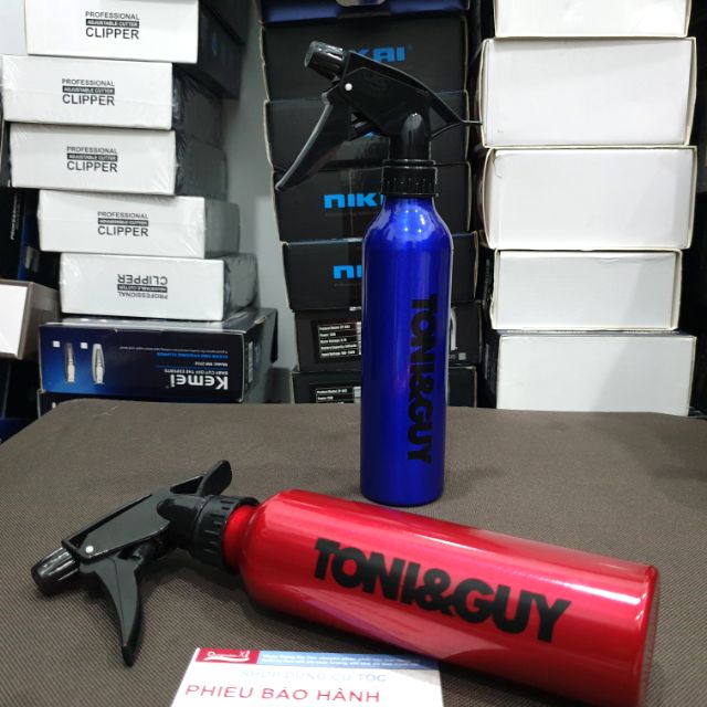 Bình Nhôm Xịt Nước Cắt Tóc Nam Tony&Guy Và H2O Dung Tích 300ml.