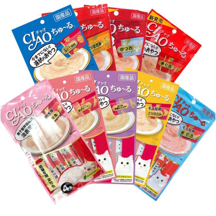 Súp thưởng cho mèo Ciao Churu gói 4 thanh - jpet shop