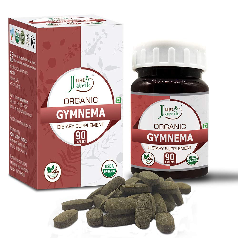 Viên uống hỗ trợ điều trị tiểu đường Just Jaivik Gymnema