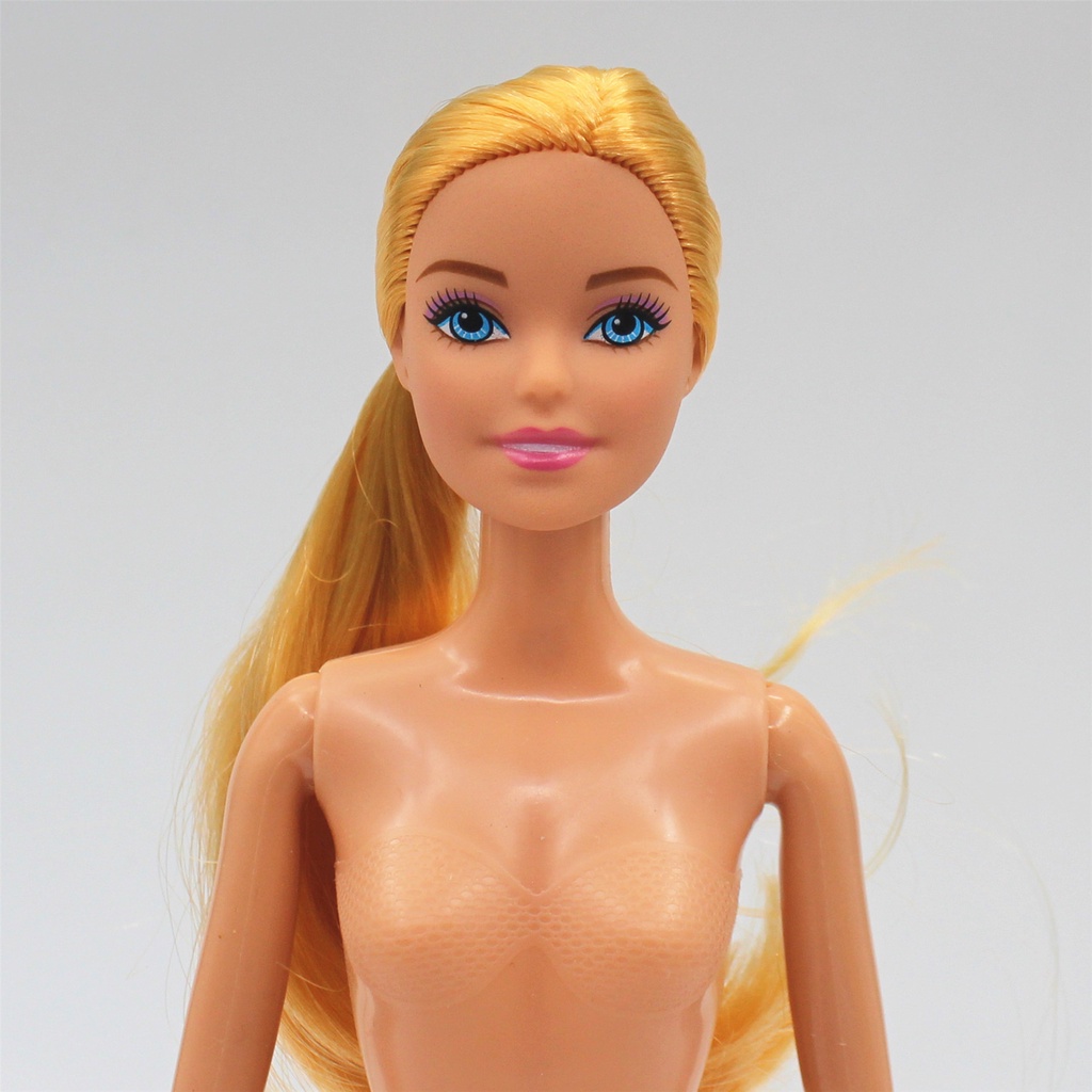 Đầu Búp Bê barbie 6 Điểm / Nâu / Vàng Kim Thủ Công Có Thể Đan